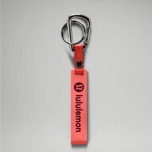 Lululemon Silicone Keychain, Raspberry Cream/Wine Berry - NWT
